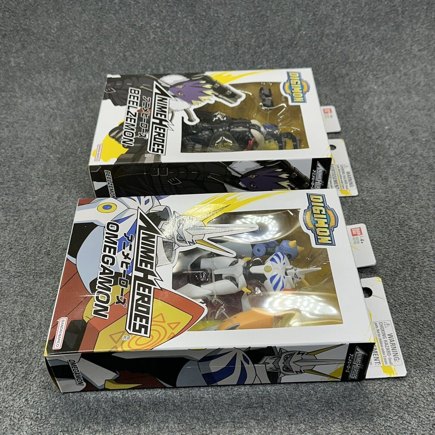 Anime Heroes Digimon Beelzemon & Omegamon 6" Scale Action Figures - New