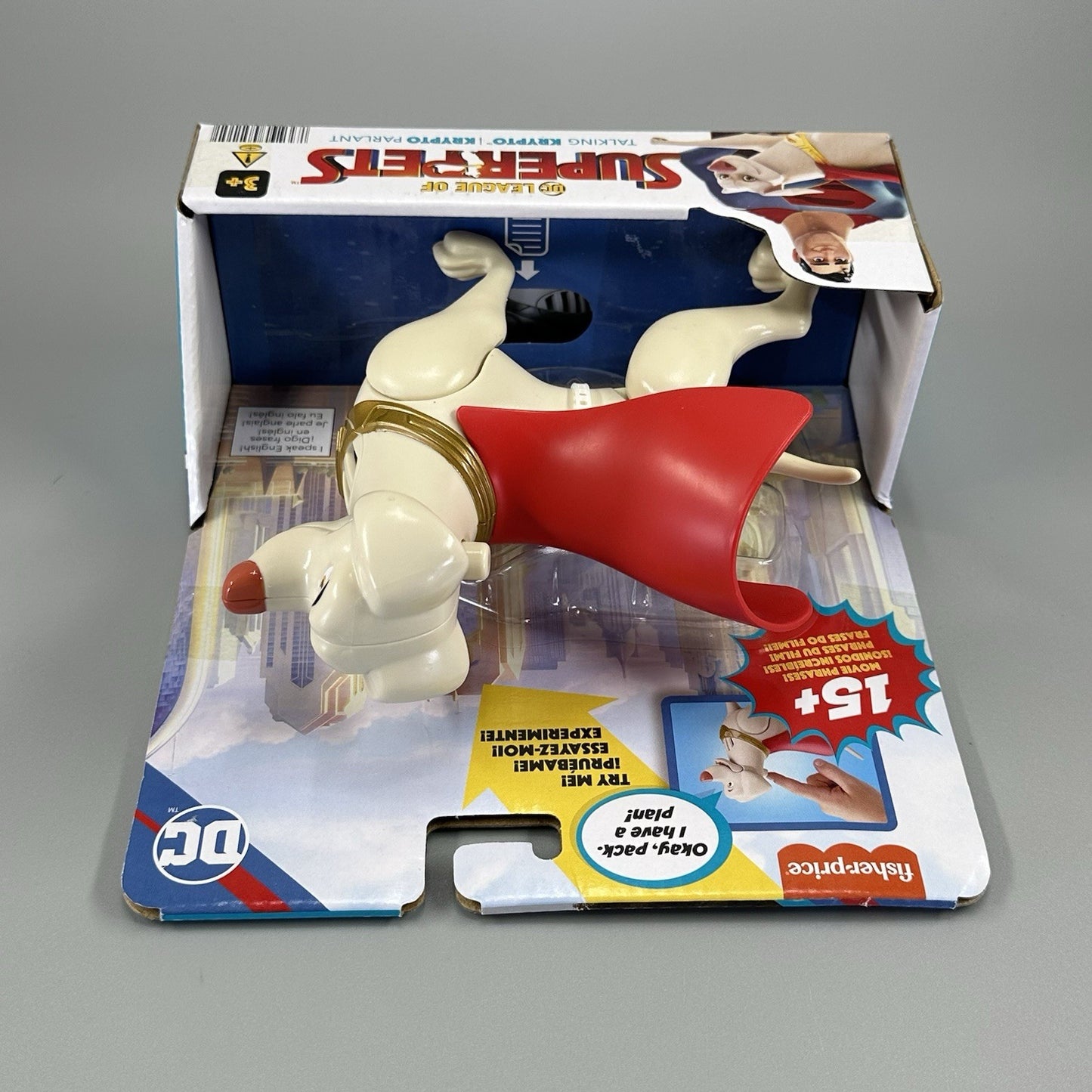 Fisher-Price DC League of Super-Pets Talking Krypto 6" Action Figure – Brand New
