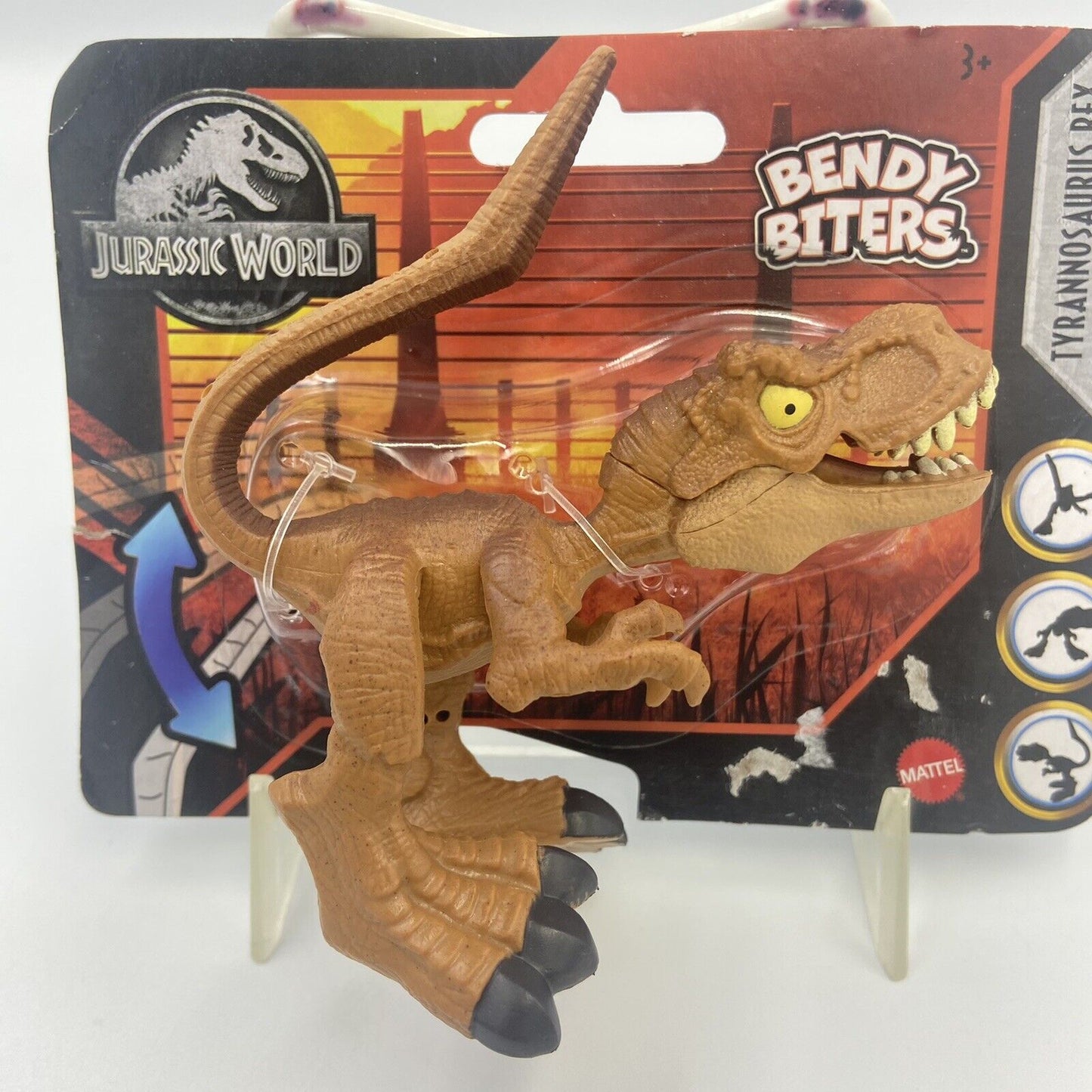 Jurassic World Bendy Biters Tyrannosaurus Rex 3" Action Figure - Mattel - New