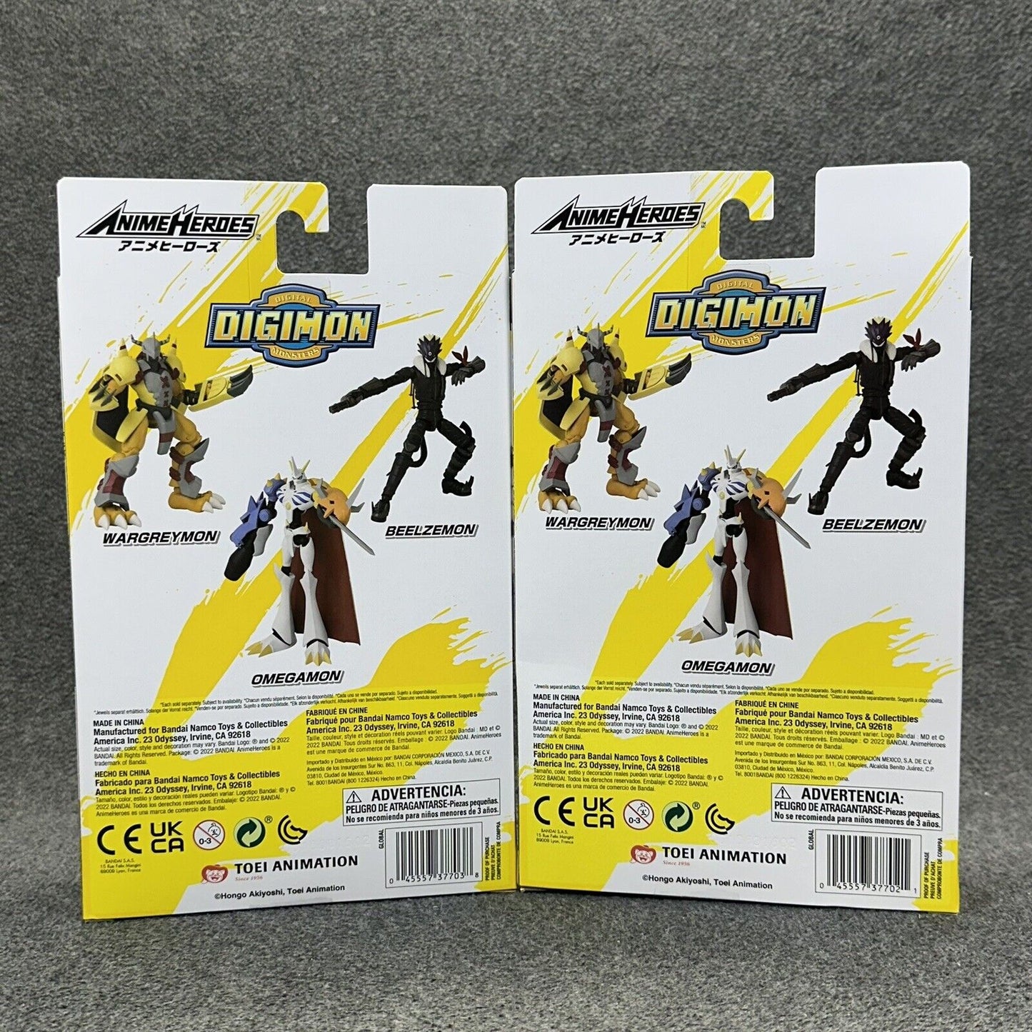 Anime Heroes Digimon Beelzemon & Omegamon 6" Scale Action Figures - New