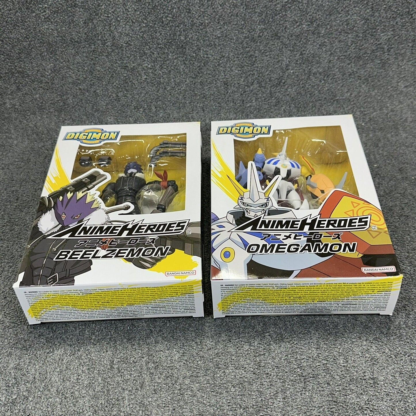 Anime Heroes Digimon Beelzemon & Omegamon 6" Scale Action Figures - New