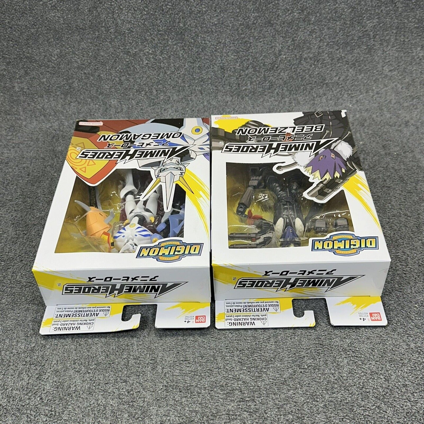 Anime Heroes Digimon Beelzemon & Omegamon 6" Scale Action Figures - New