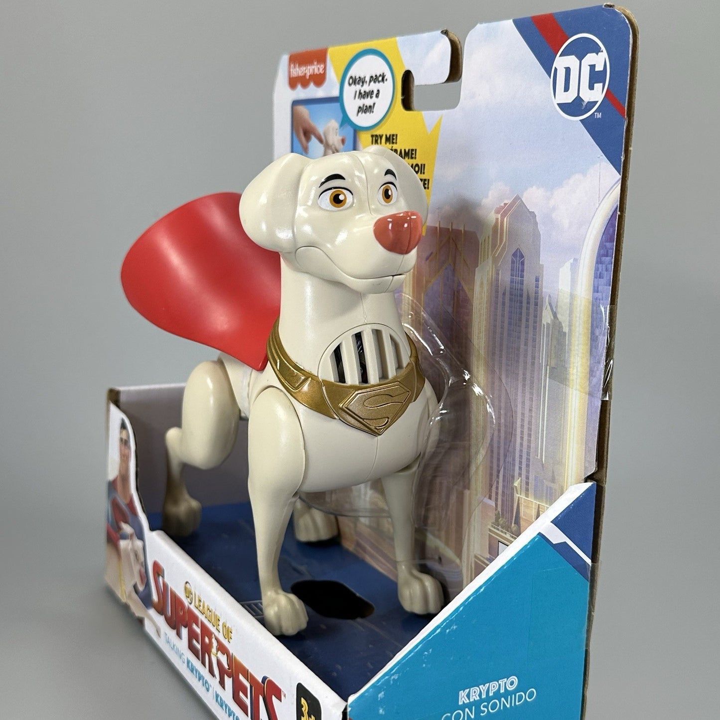 Fisher-Price DC League of Super-Pets Talking Krypto 6" Action Figure – Brand New