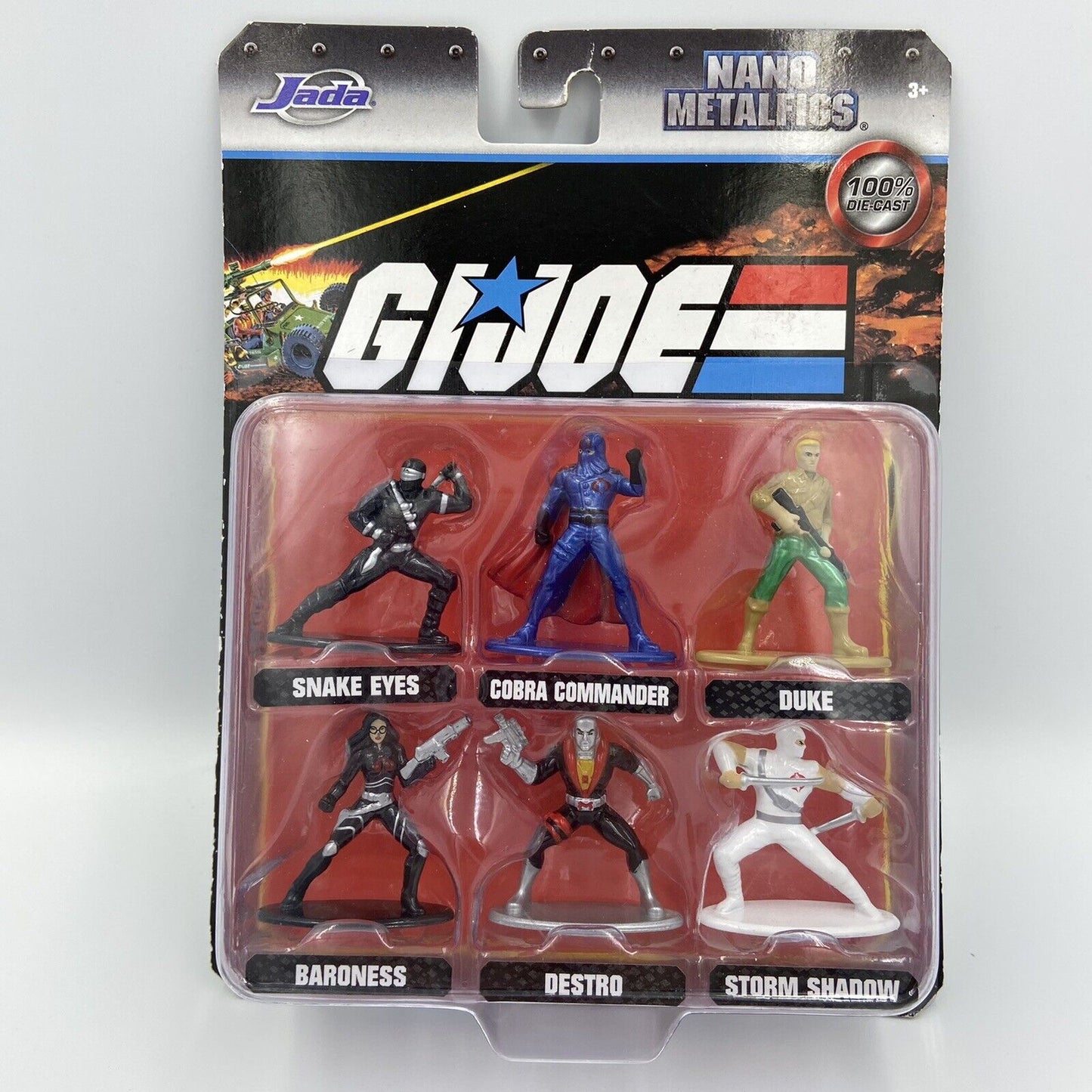 Jada Toys G.I. Joe Nano 1.75 inch Metalfigs Snake Eyes Action Figure Hasbro New