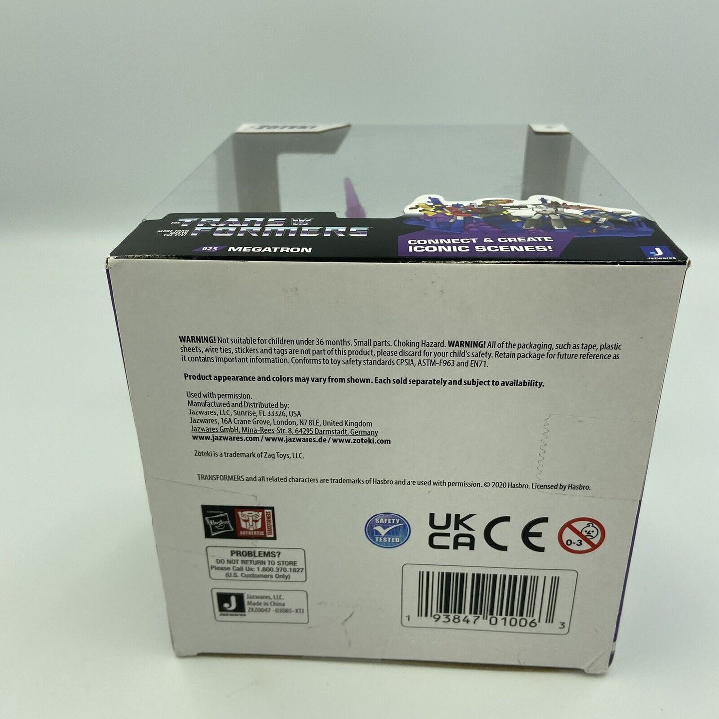 Jazwares Zoteki Transformers Megatron Diorama 5" Mini Figure - Brand New