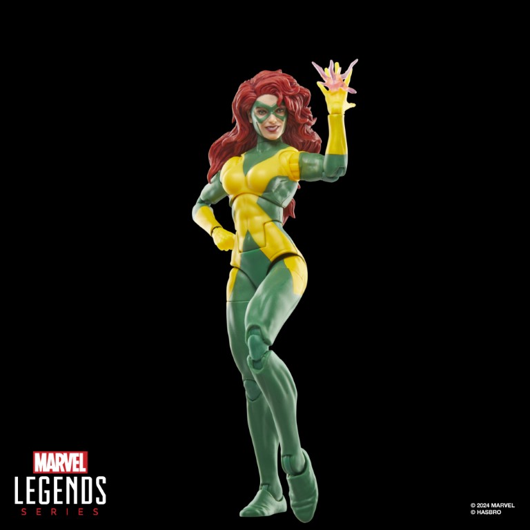 Marvel Legends Jean Grey X-Factor green and yellow Costume Action Figure.