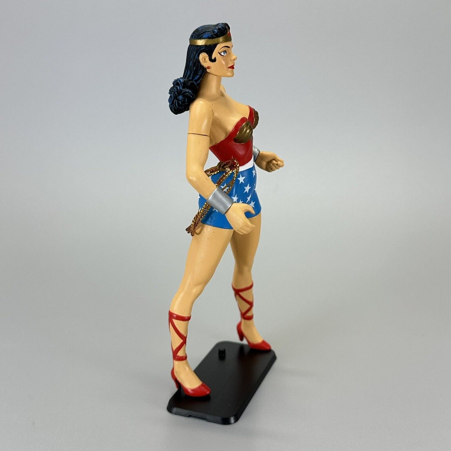 DC Direct Silver Age Wonder Woman 6" Action Figure with Lasso and Black Stand