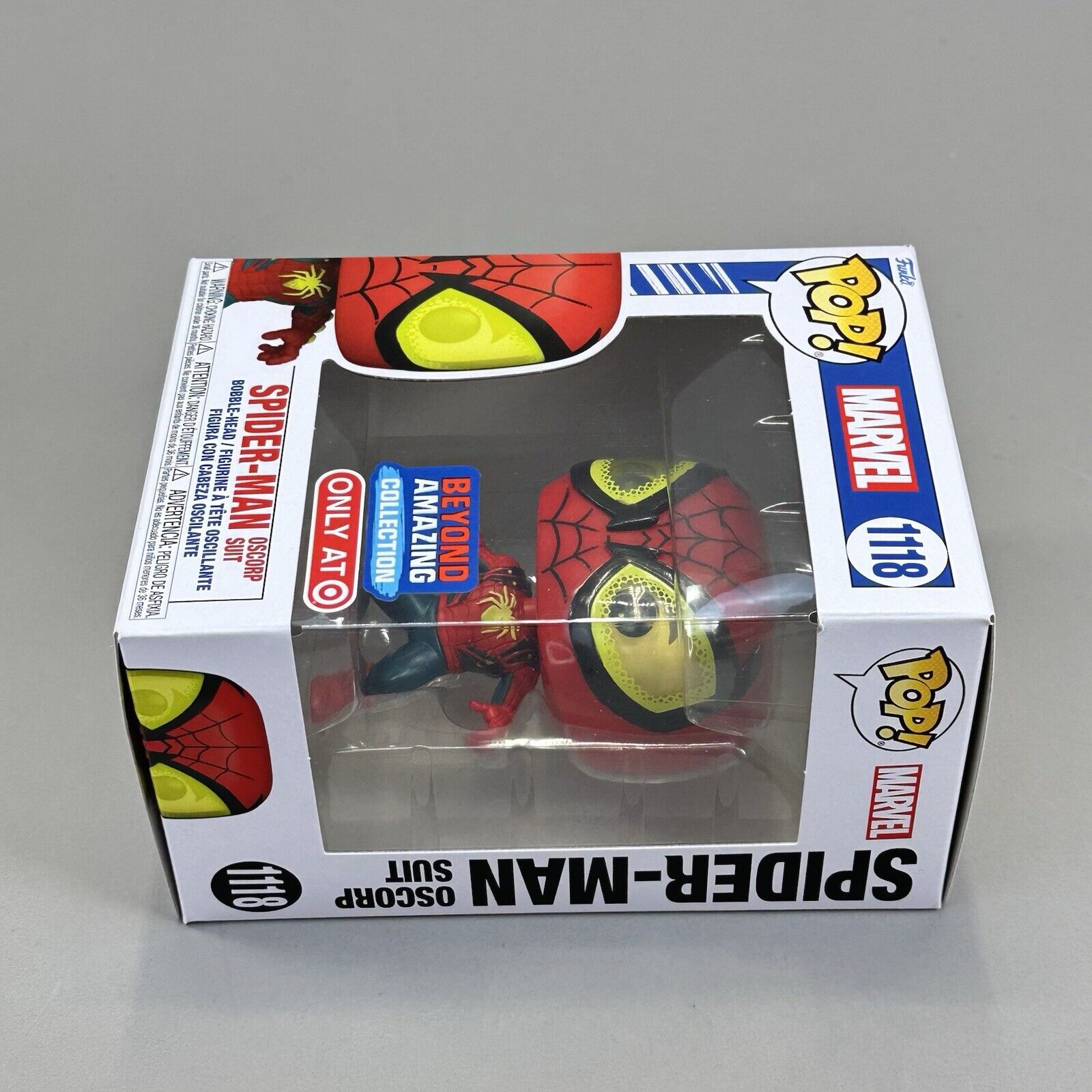 Funko Pop! Marvel -Spider-Man Oscorp Suit Exclusive #1118 Vinyl Figure