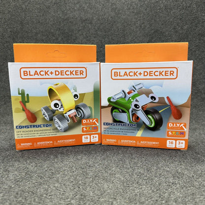 Black+Decker Constructor Motorcycle Engineering & Off Reader (set Of 2)