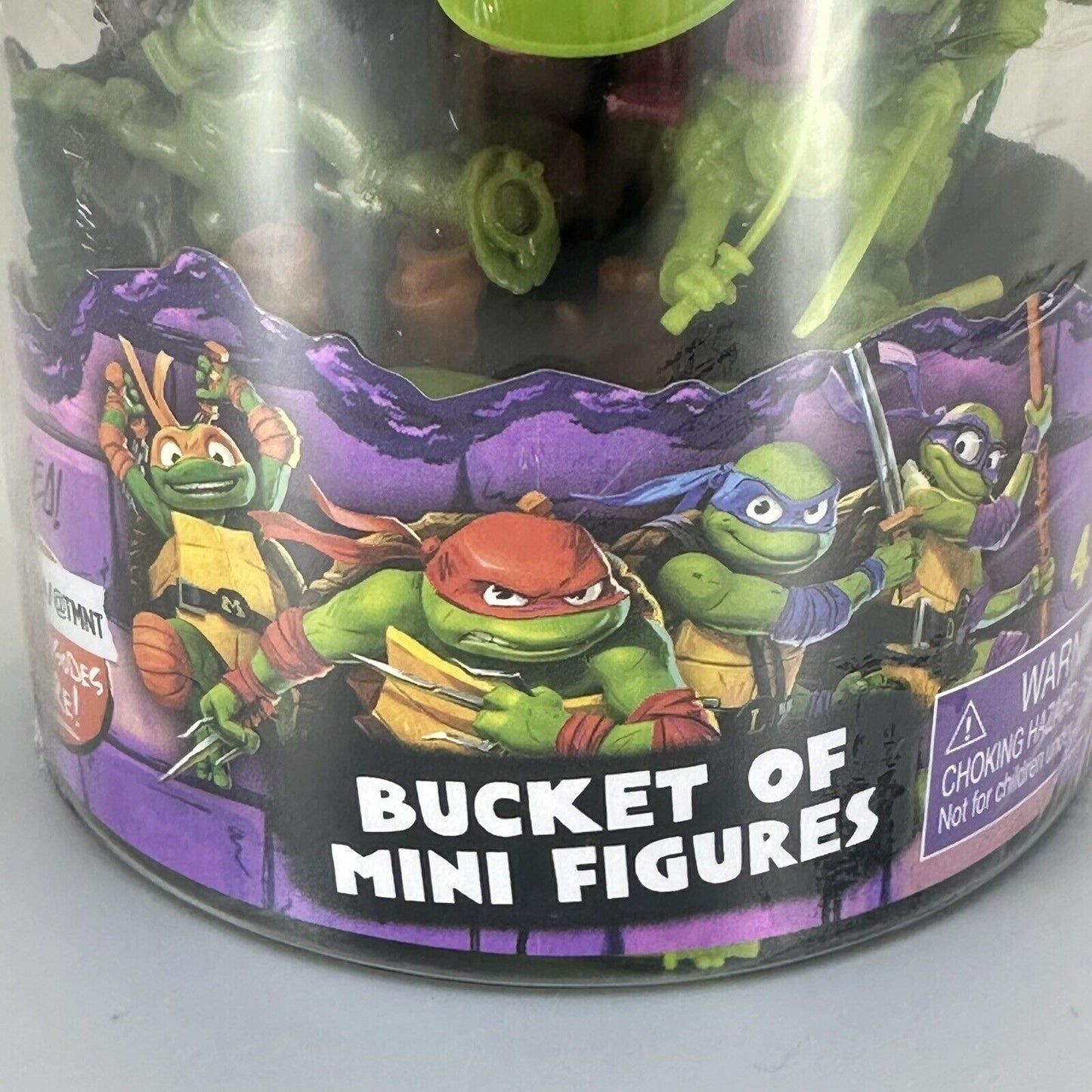 Teenage Mutant Ninja Turtles: Mutant Mayhem Bucket of 50 Mini Figures TMNT - New