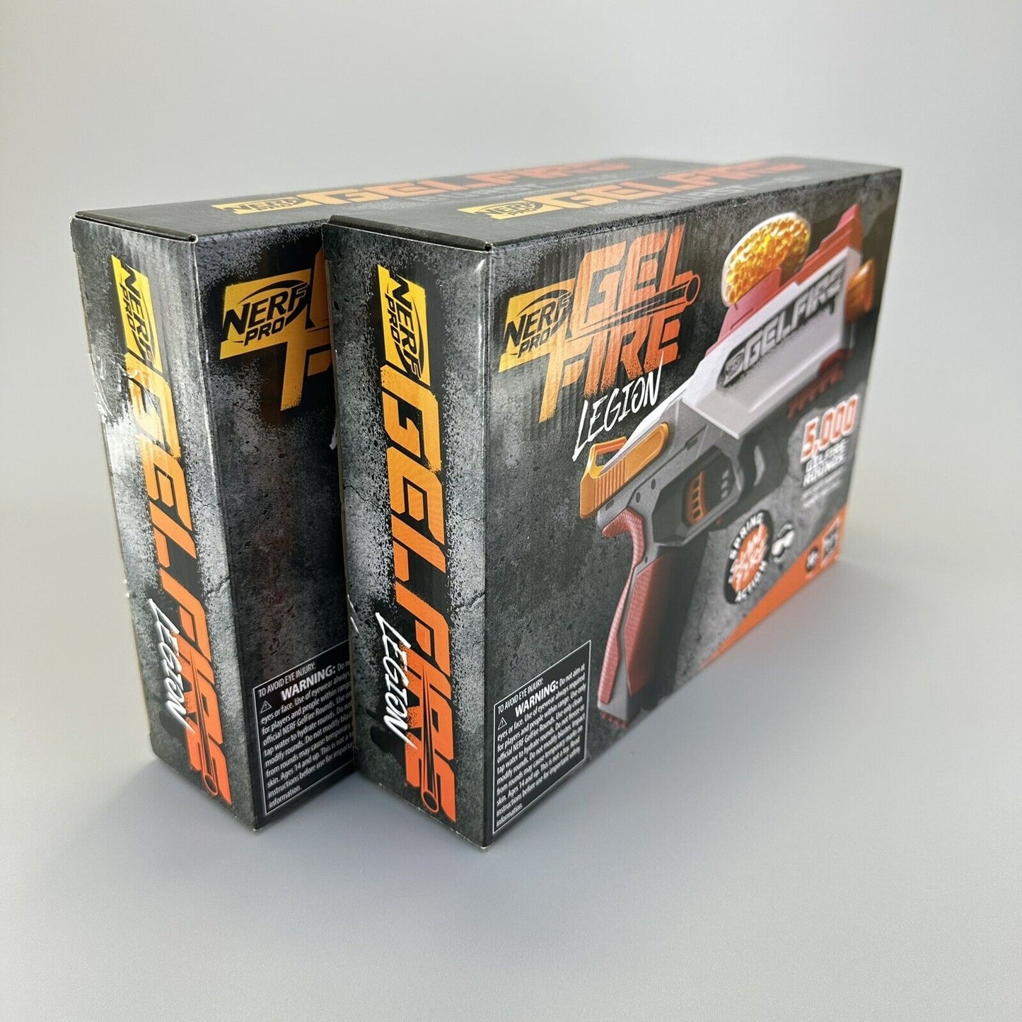 Bundle of 2 Nerf Pro Gelfire Legion Blasters w/ 5000 Rounds & Eyewear - New