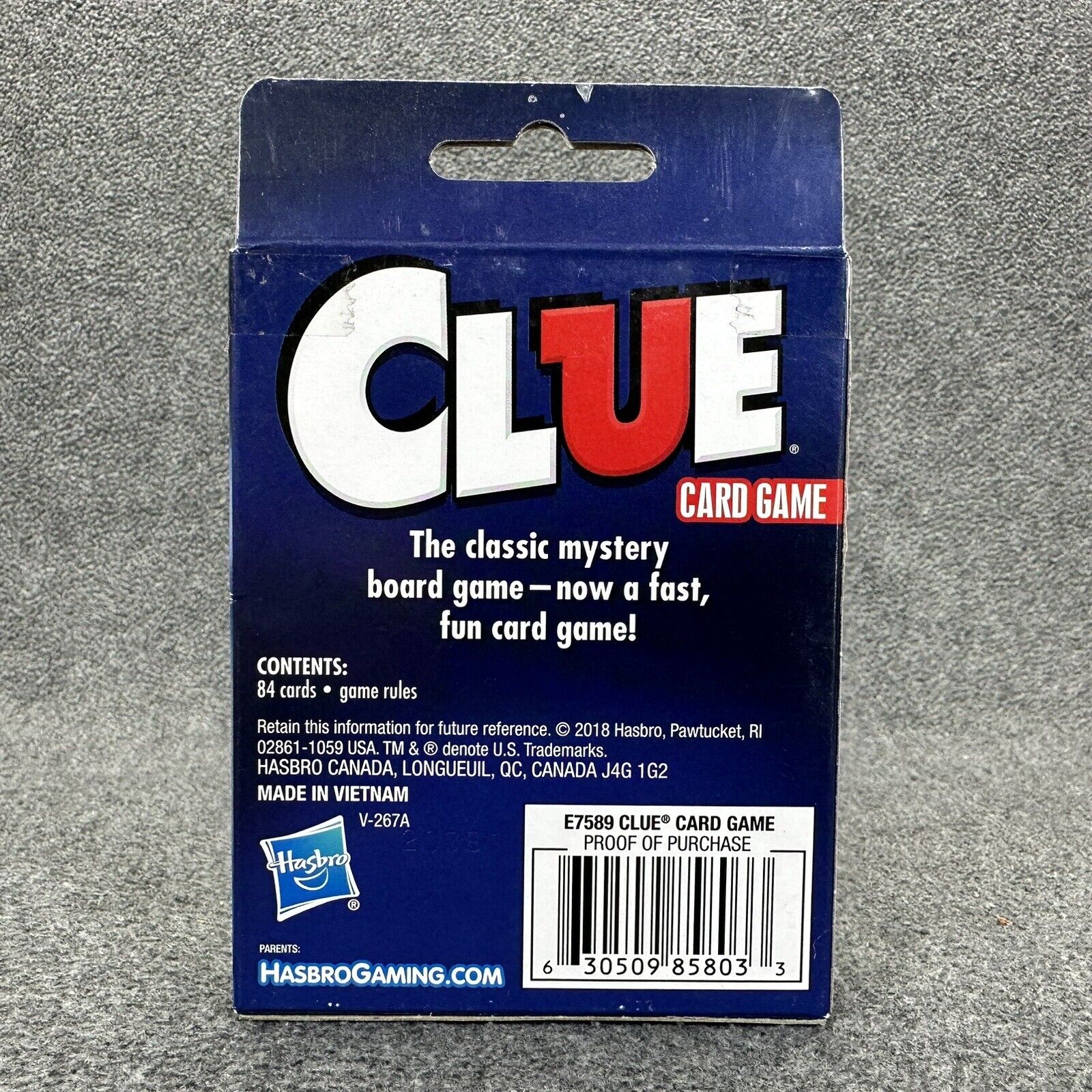 Hasbro Gaming CLUE Card Game Ages 8+ Up to 4 Players - Brand New