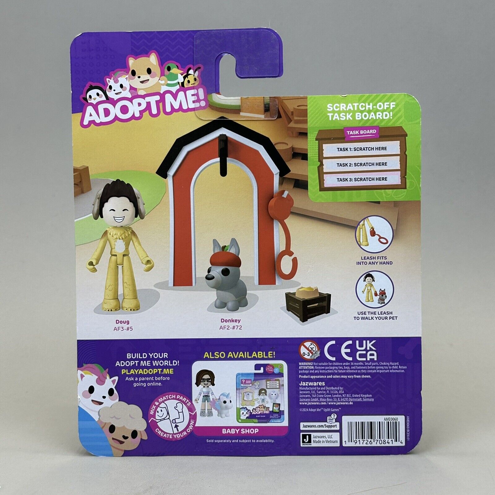 Roblox Adopt Me Nursery Action Figure Set w/ Exclusive Virtual Item Code - New