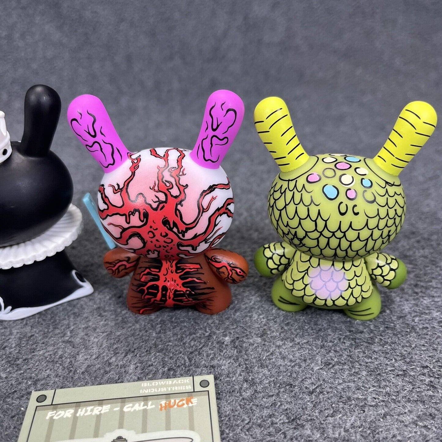 Lot of 5 Kidrobot Dunny 3" Vinyl Mini Figure L'Amour Supreme, Black Mayari Loose