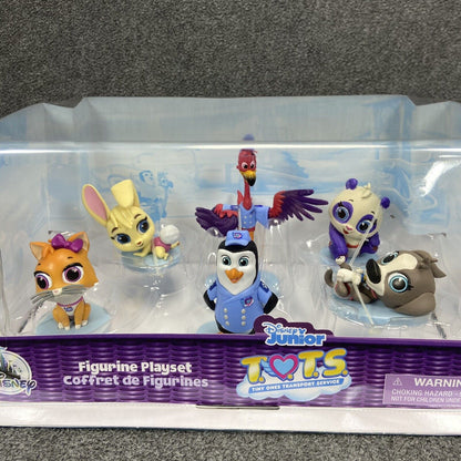 Disney Junior T.O.T.S Tiny Ones Transport Service 2.5" Figurine 6-Pack Playset