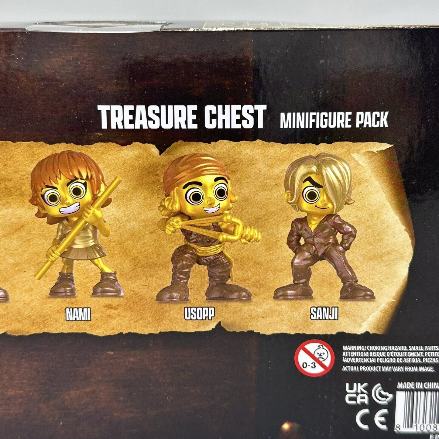 PhatMojo One Piece Treasure Chest Series 1 Gold Mini 2" Figures 5-Pk Netflix New