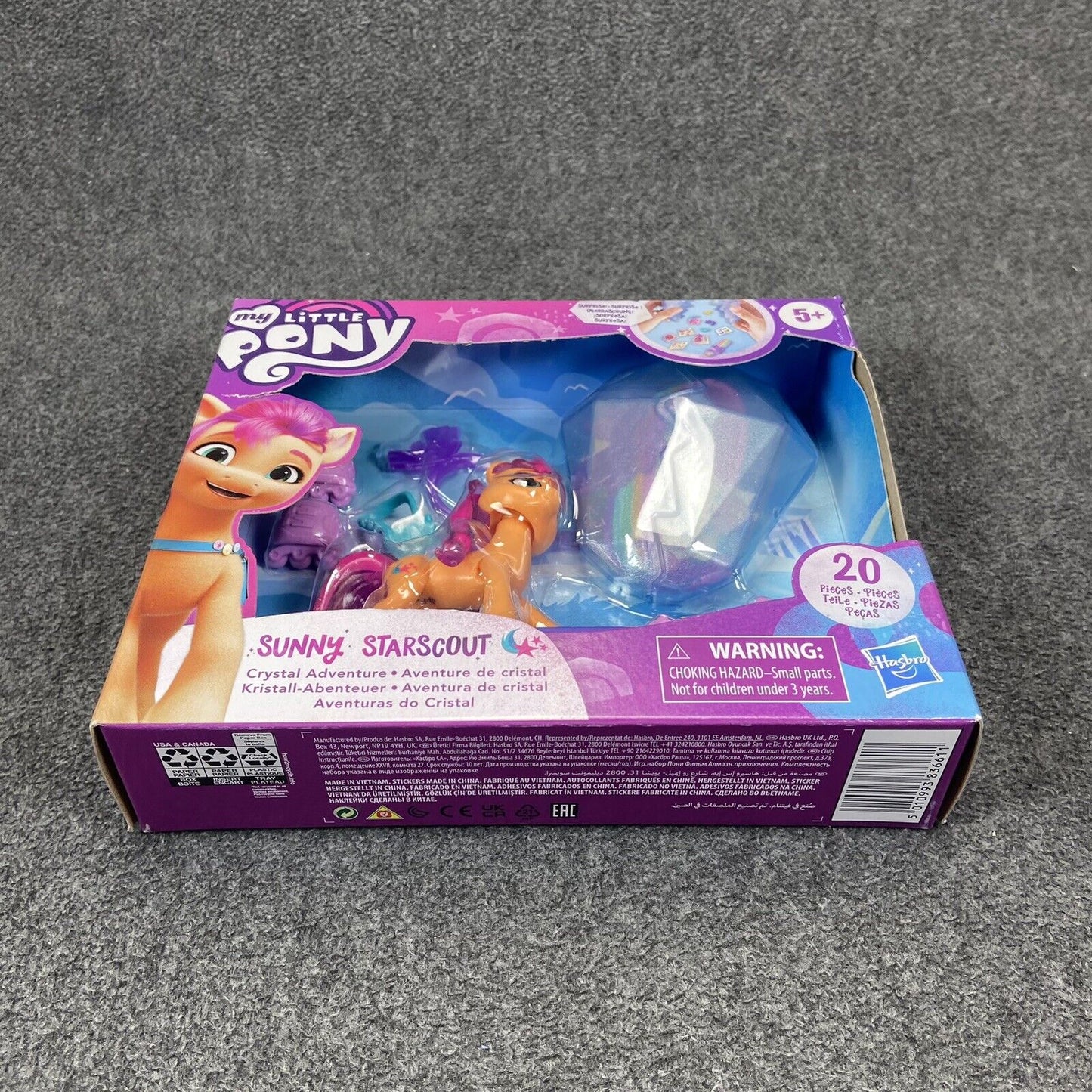 My Little Pony New Generation Alicorn Sunny Starscout Purple Rollerblades 20 Pcs