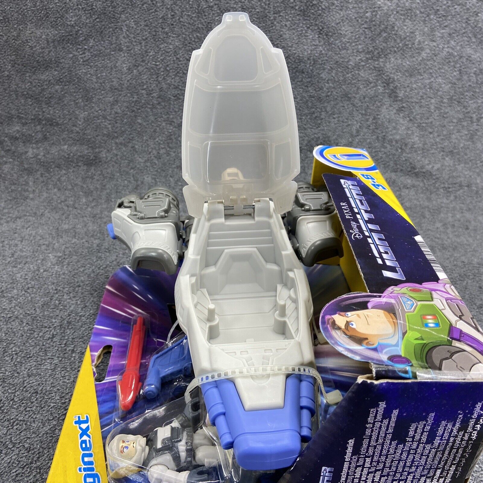 Imaginext Disney Lightyear Hyperspeed Explorer XL-01 Spaceship & Buzz Figure New