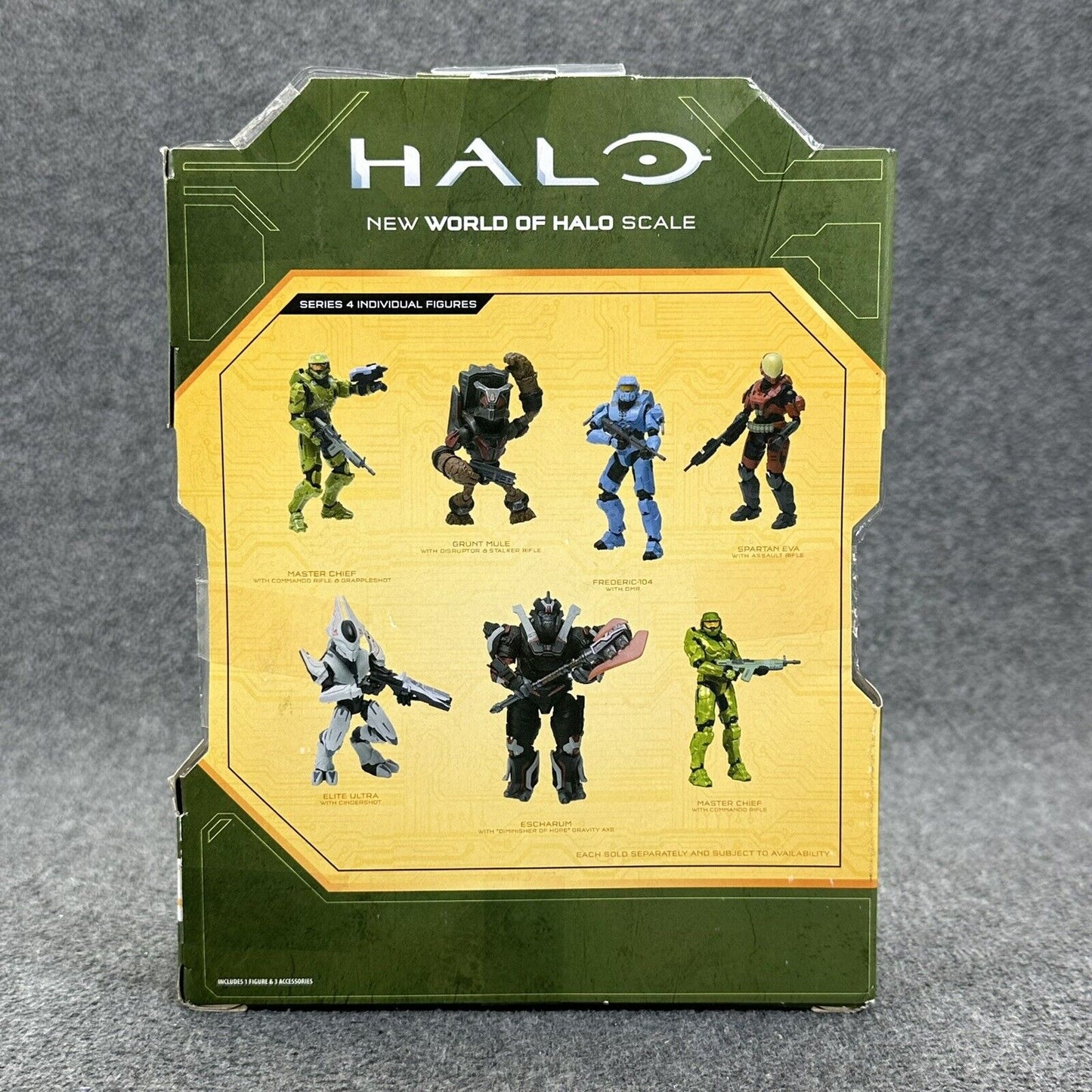 Halo Series 3-4 Master Chief Escharum Spartan Eva Grunts & Frederic 5" Figures