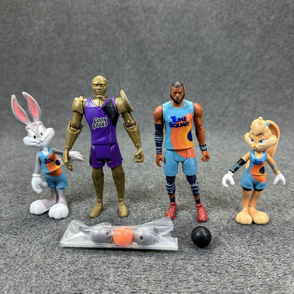 Space Jam Tune Squad 5" Action Figures LeBron Bugs Bunny Lola & Gold Chronos