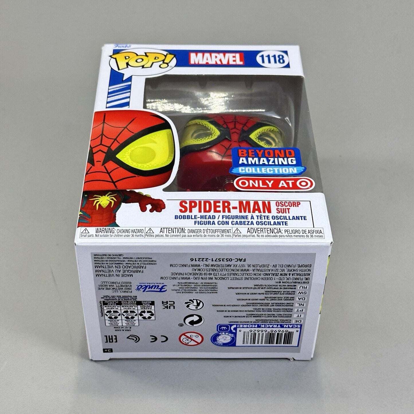 Funko Pop! Marvel -Spider-Man Oscorp Suit Exclusive #1118 Vinyl Figure