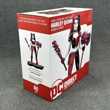 DC Direct Harley Quinn Red White & Black by J. Amanda Connor 1:10 Statue - New