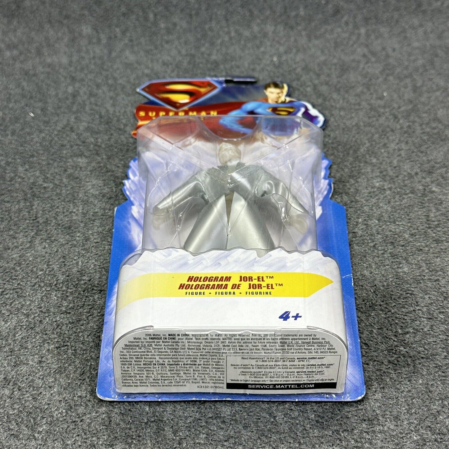 Superman Returns Hologram JOR-EL 5.5" Action Figure Mattel 2006 - Sealed