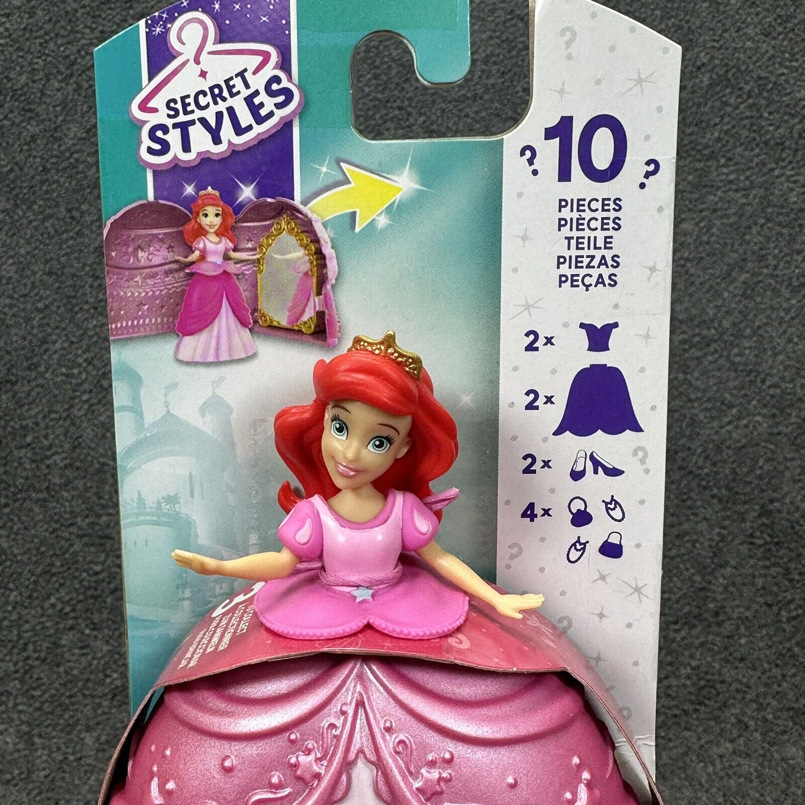 Disney Princess Ariel Secret Styles Fashion 10 Pcs. Surprise Articulated Figures