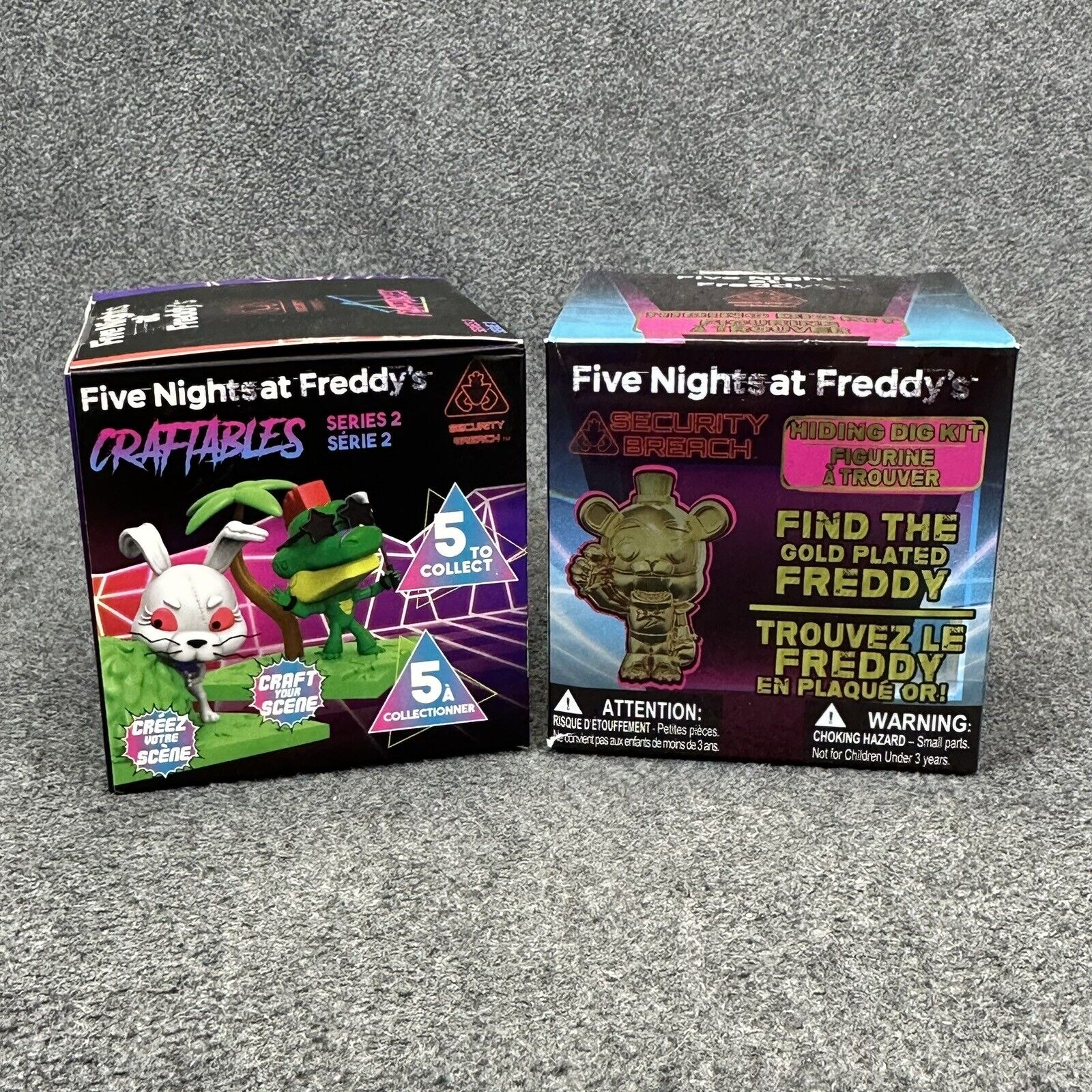 Five Nights at Freddy's Mini Security Breach Craftables Series 2 & Hiding Kit