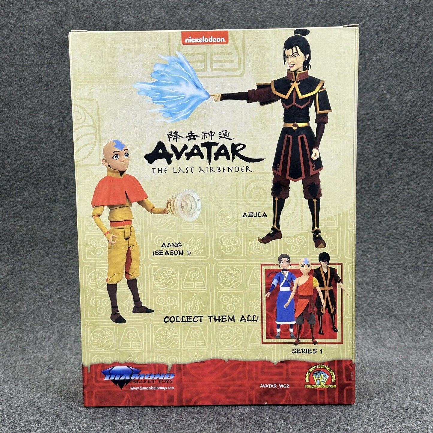 Diamond Select Toys Avatar The Last Airbender Azula & Aang 7" Scale Action Figs.