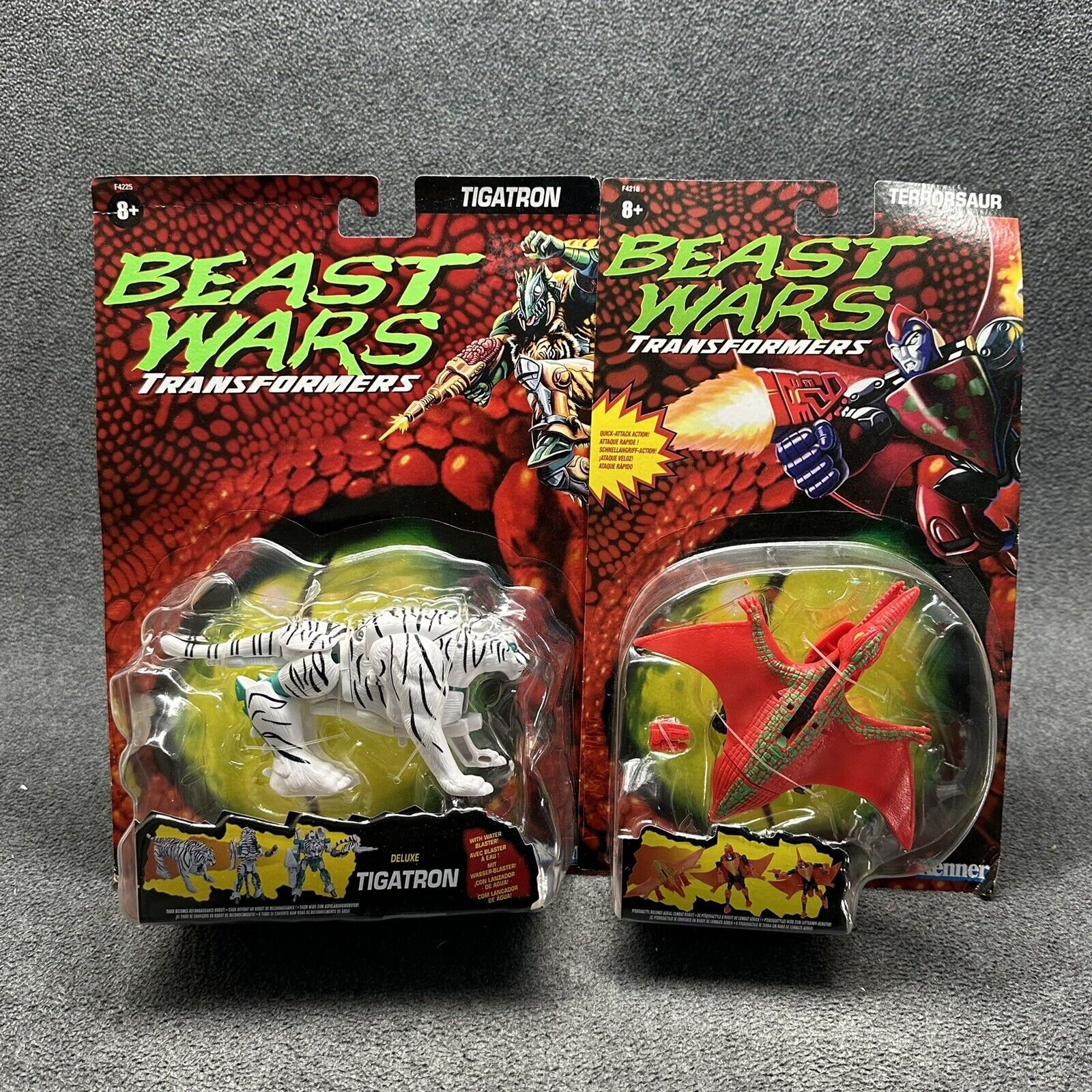 Transformers Beast Wars Terrorsaur &Tigatron Retro Deluxe Action Figures Kenner