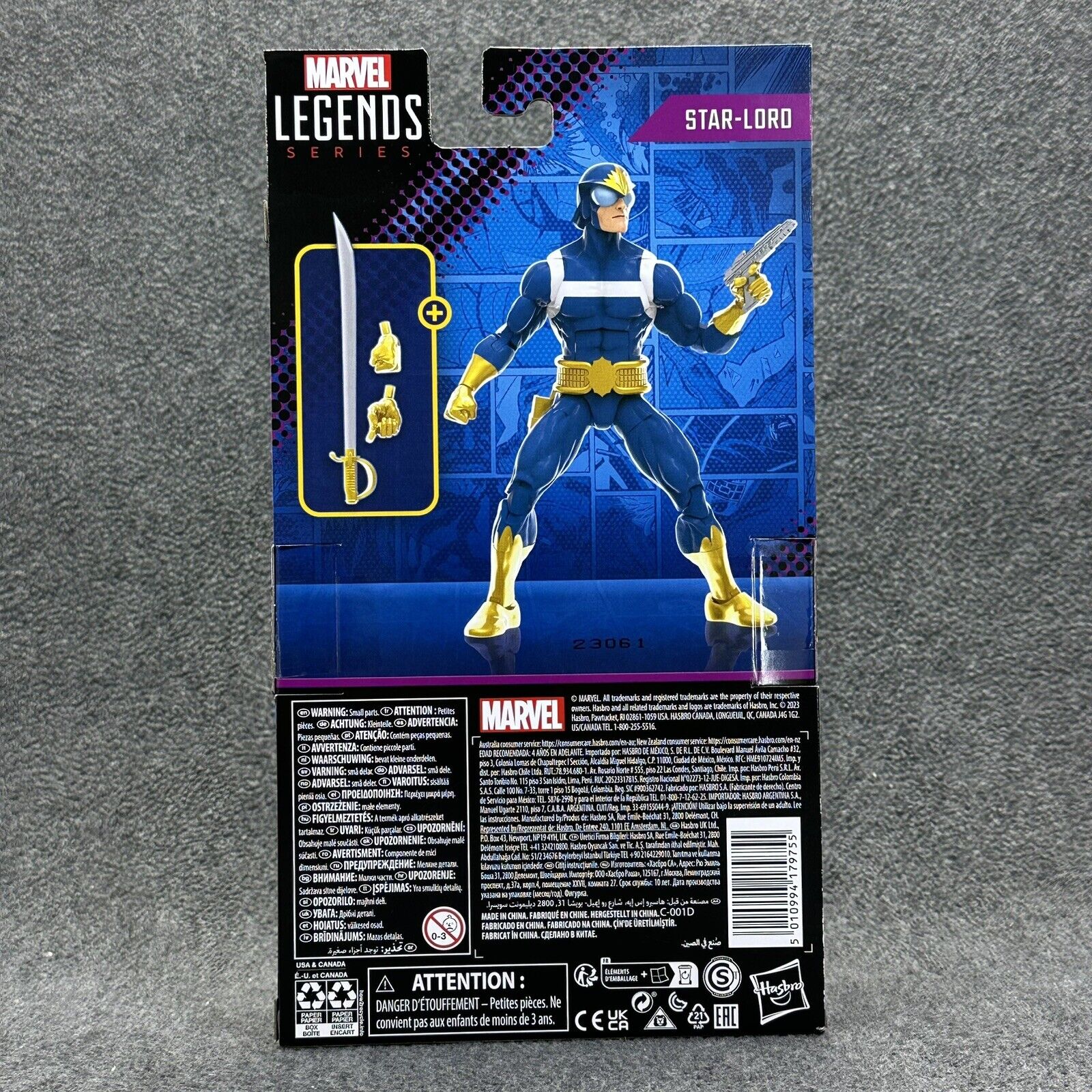 Hasbro Marvel Legends Star Lord Comics Variant 6" Action Figure Exclusive Sealed