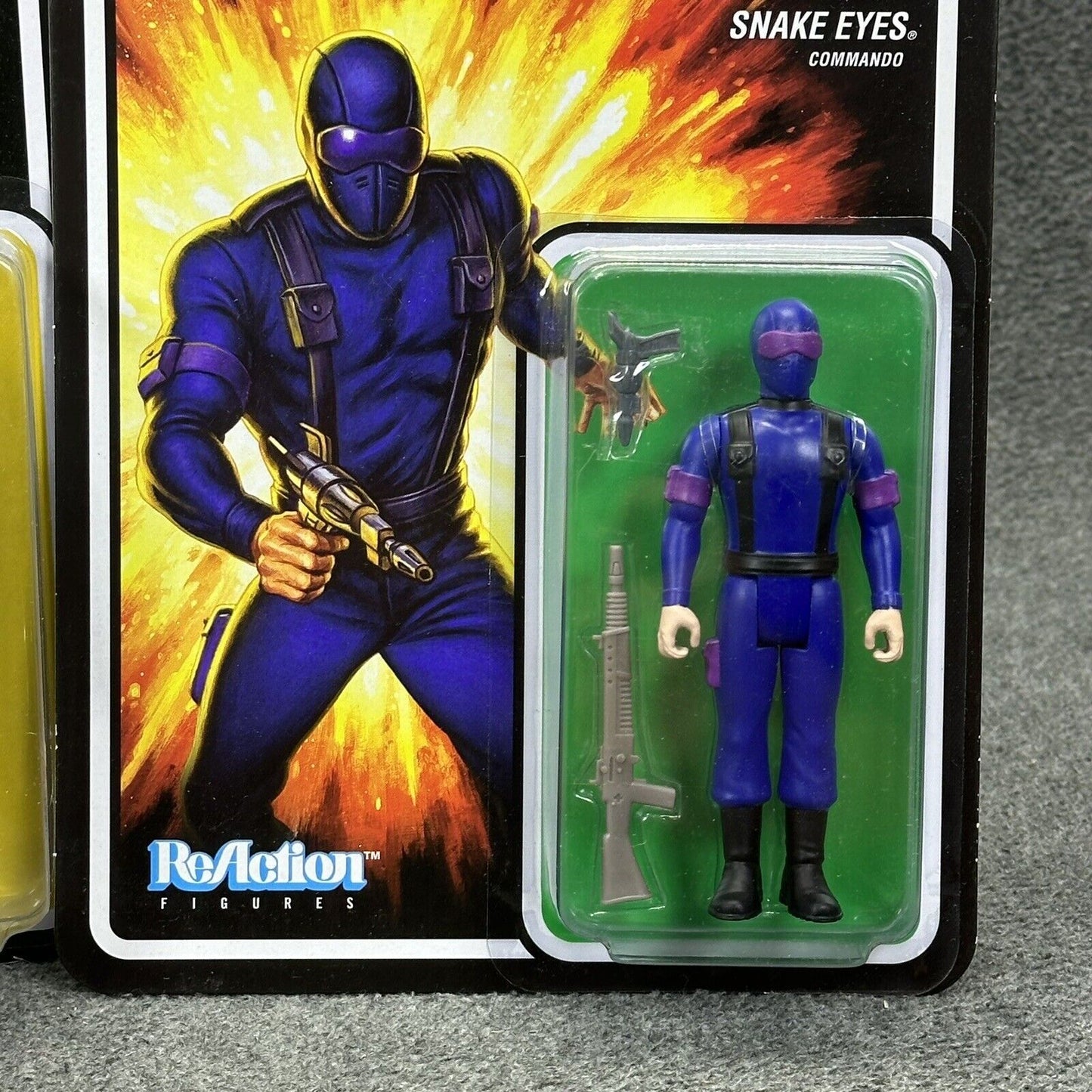 Super7 GI Joe SNAKE EYES Secret Service Commando 3.75” Retro Action Figures