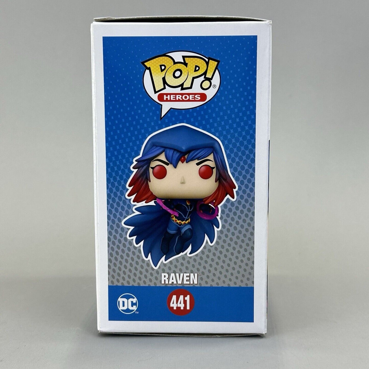 Funko Pop! Heroes Justice League Raven 441 Winter Convention 2022 - Damaged Box