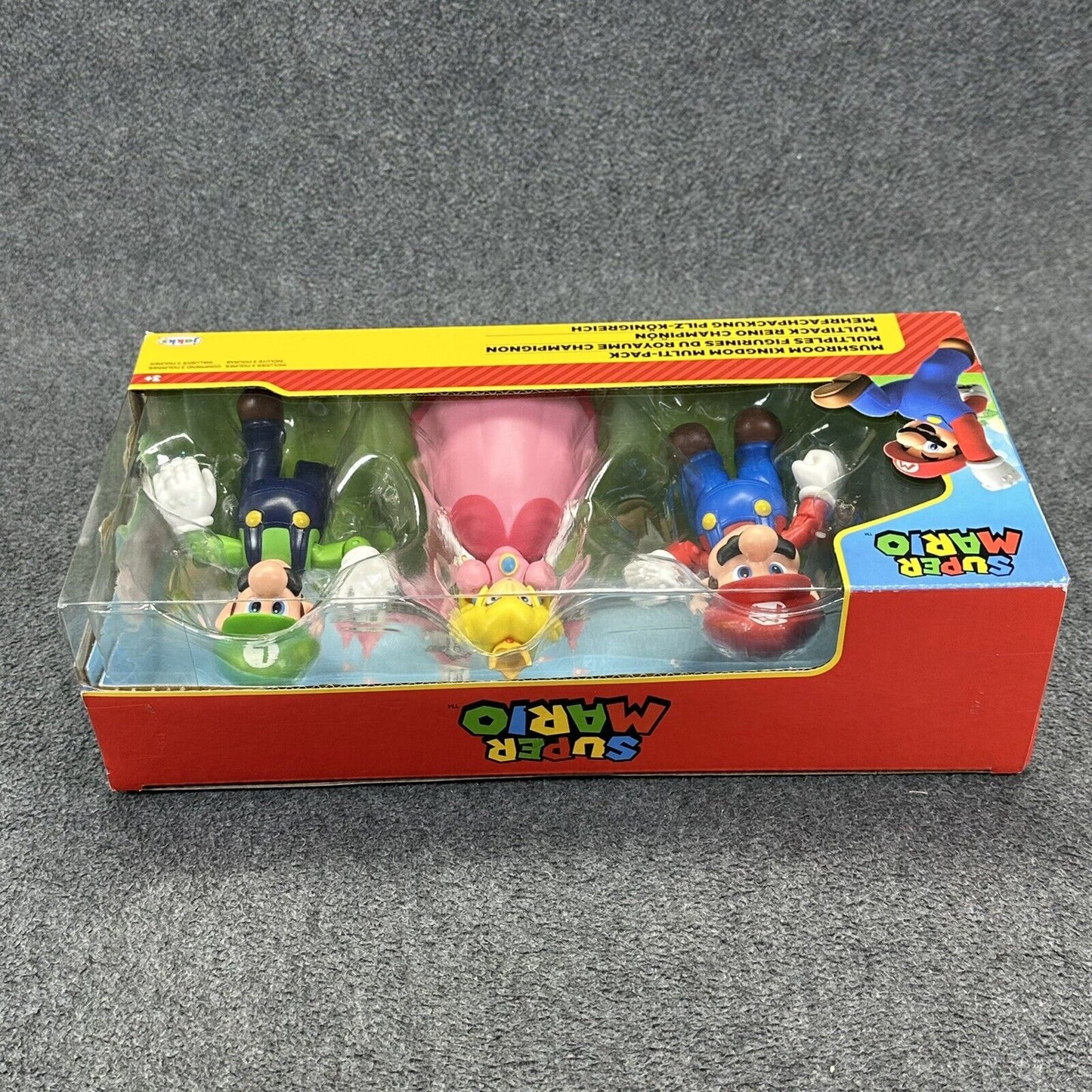 Super Mario Mushroom Kingdom Multi-Pack Mario Peach Luigi 4" Action Figures