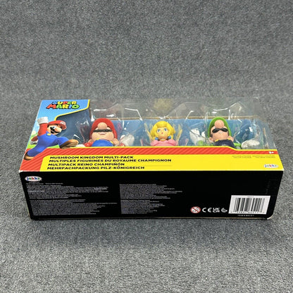 Super Mario Mushroom Kingdom Multi-Pack Mario Peach Luigi 4" Action Figures