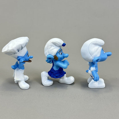 Lot of 3 McDonalds Happy Meal Chef, Panicky & Gutsy 3" Vinyl Figures - 2011