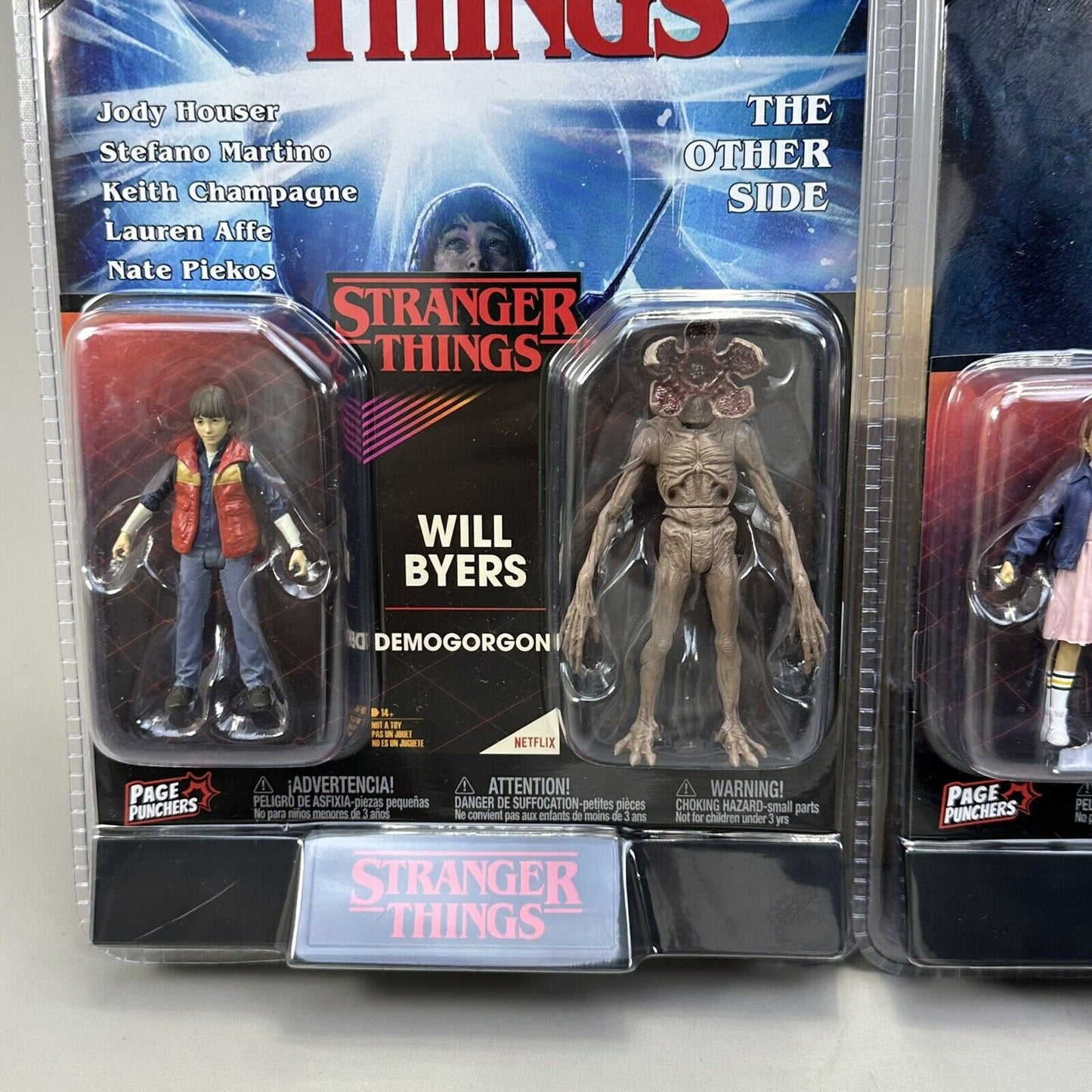 Page Punchers Stranger Things Will Demogorgon Eleven & Mike 3" Figures / Comics