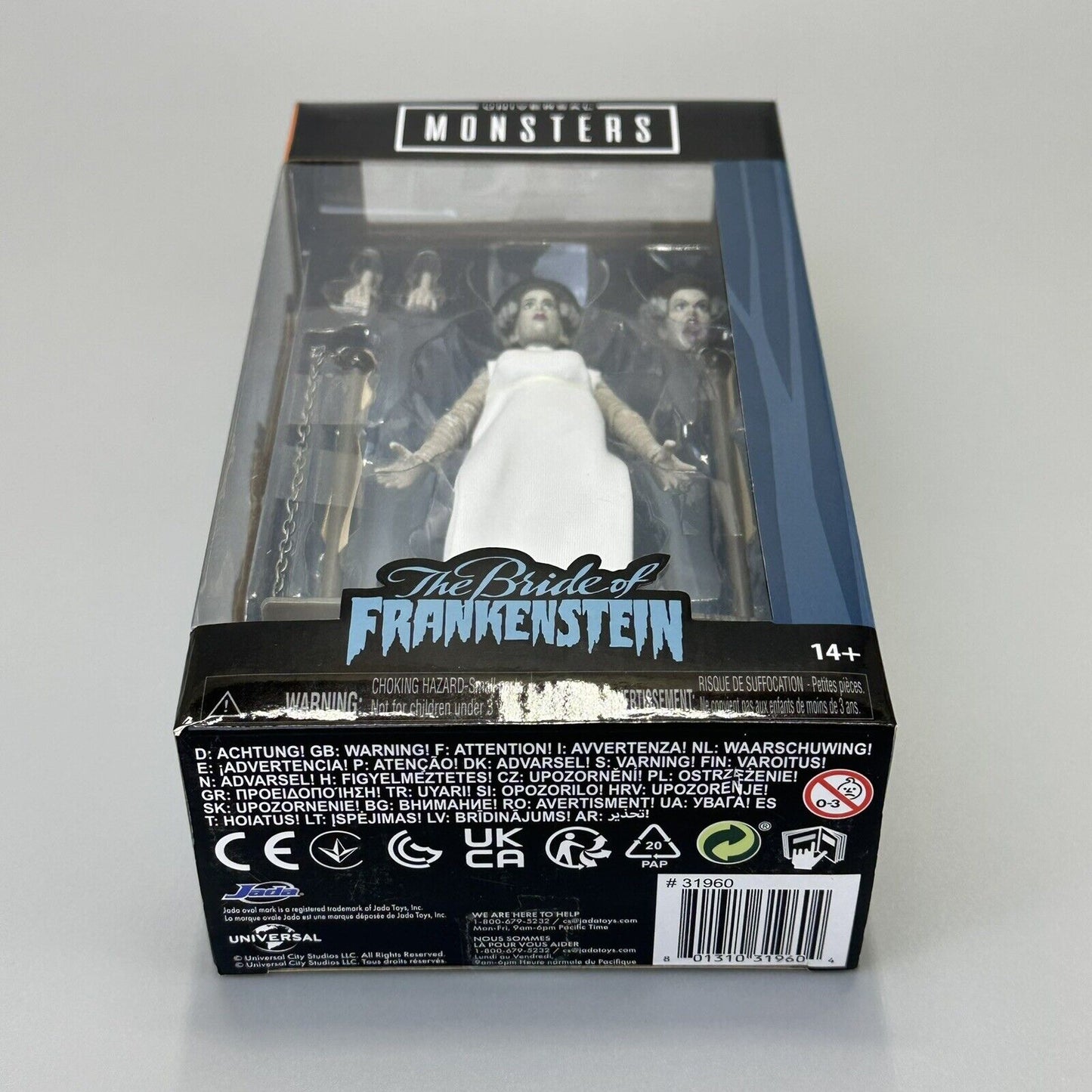 Universal Monsters The Bride of Frankenstein 6" Action Figure Jada Toys - New