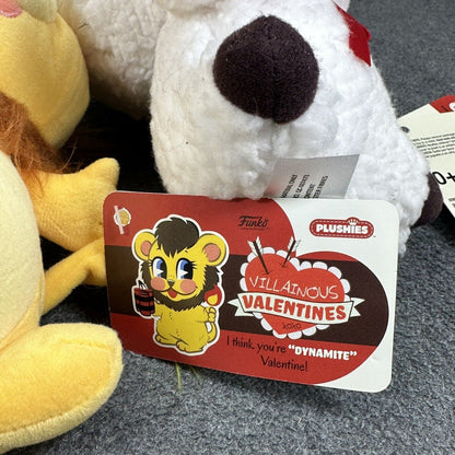 Funko Plushies Villainous Valentine Darling The Lamb Pookie Lion & Tootsie Bird