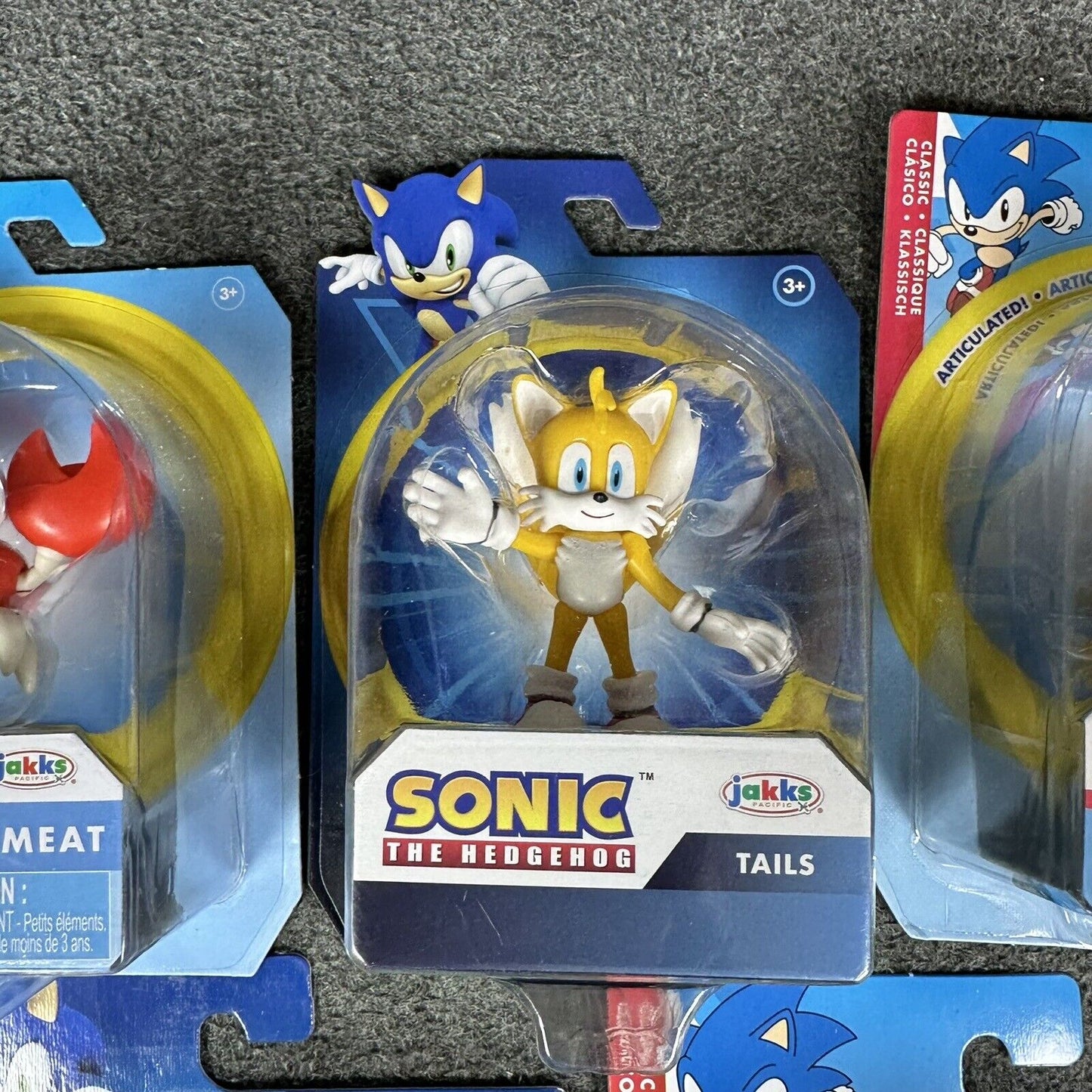 Sonic The Hedgehog Tails Knuckles Burrobot & Crabmeat 2.5" Action Figures 5-Lot