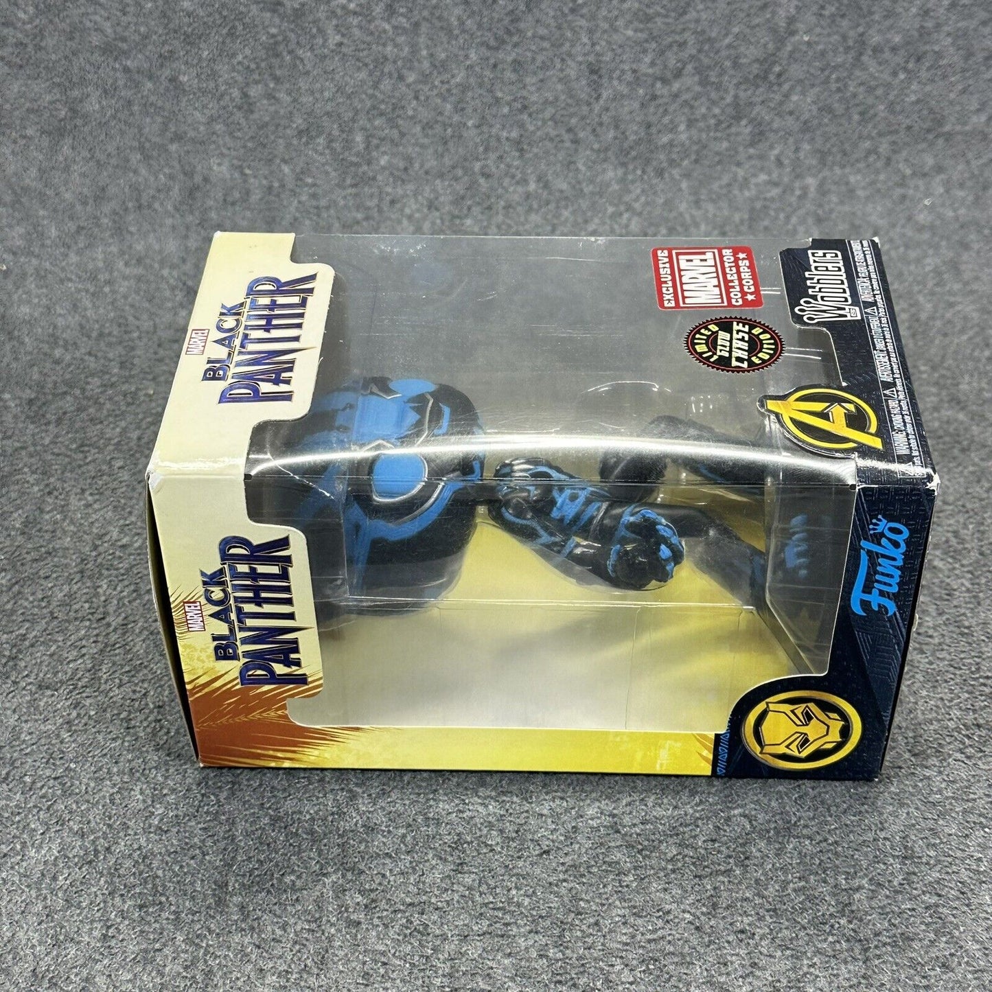 Funko Wobbler Black Panther Glow in the Dark Limited Chase Collector Corps