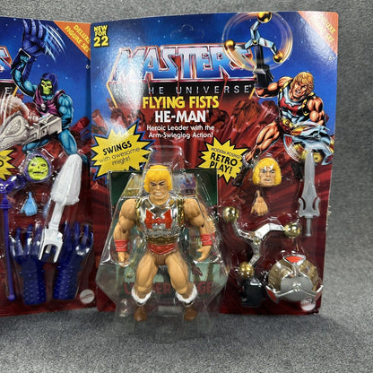 MOTU Origins Terror Claws Skeletor & Flying Fist He-Man 5.5" Deluxe Figures New