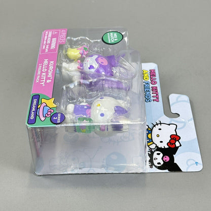 Hello Kitty And Friends Dreamland Kuromi & Hello Kitty 2" Figures 2-Pack - New