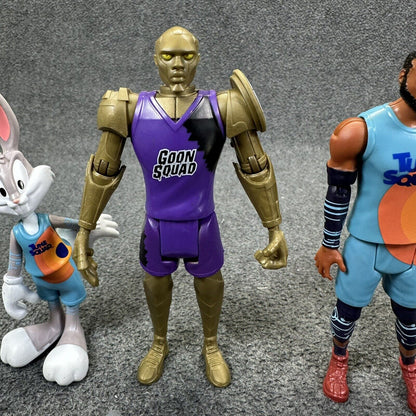 Space Jam Tune Squad 5" Action Figures LeBron Bugs Bunny Lola & Gold Chronos