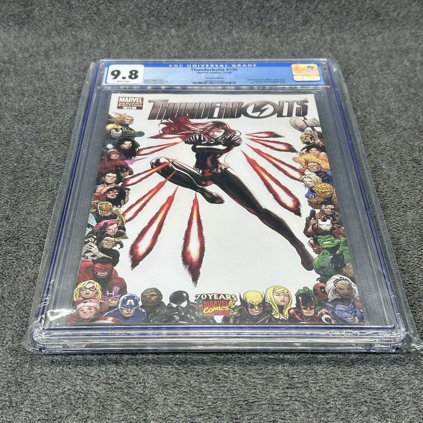 Thunderbolts 135 CGC 9.8 Black Widow Anniversary Frame Cover Variant Bullseye