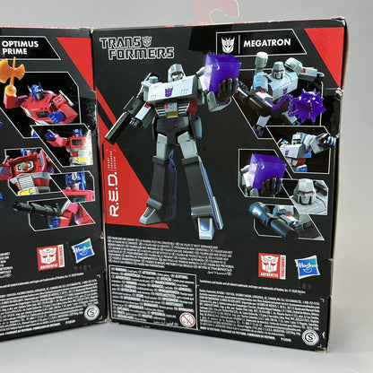 Transformers R.E.D. Megatron & Optimus Prime 6" Action Figures Bundle Hasbro New