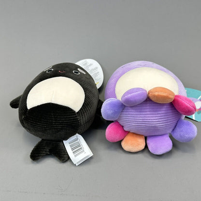 Squishmallows Squisharoy Beula The Octopus & Kai The Whale 5" Soft Plushies NWT