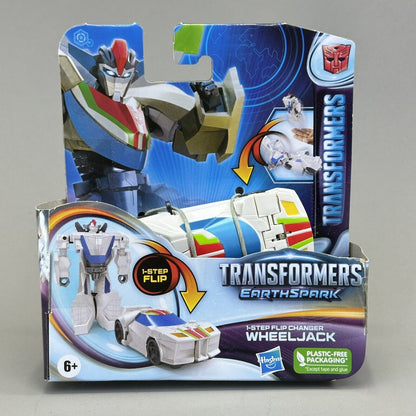 Hasbro Transformers EarthSpark 1-Step Flip Changer Wheeljack 4" Action Figure 6+