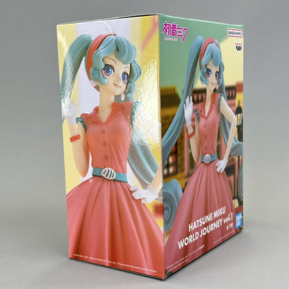 Hatsune Miku World Journey Vol.1 American Retro 7" Figure Banpresto - Brand New